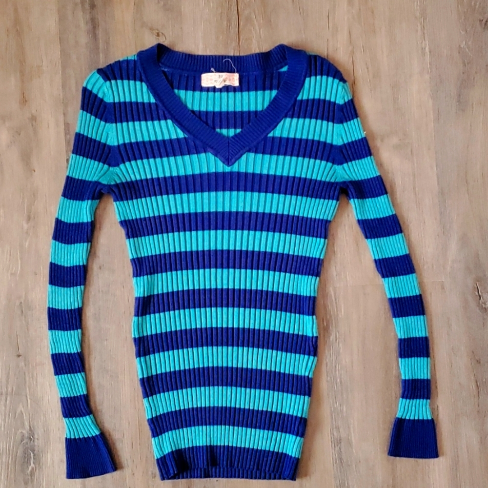 A Blue Strip Shirt